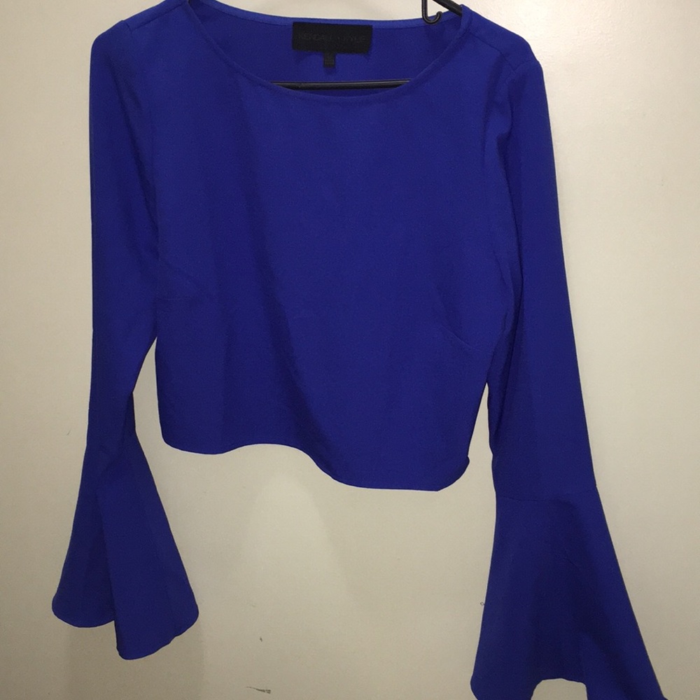 Kendall + Kylie long sleeve crop top
